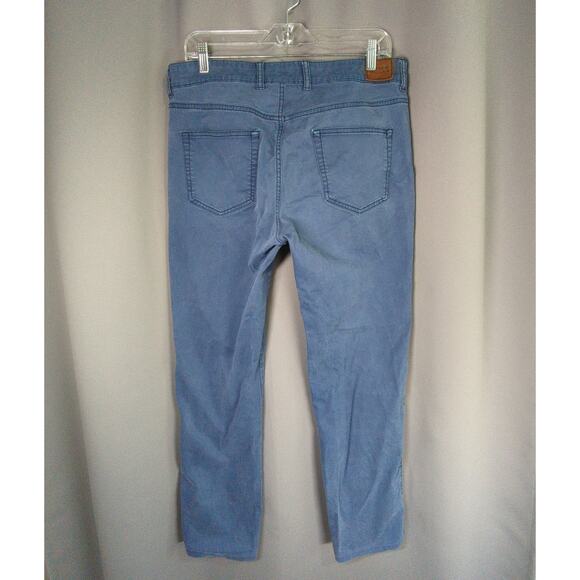 Peter Millar Pants Mens 34x31 Blue Chino Hemmed Stretch 5 Pocket - Picture 9 of 11
